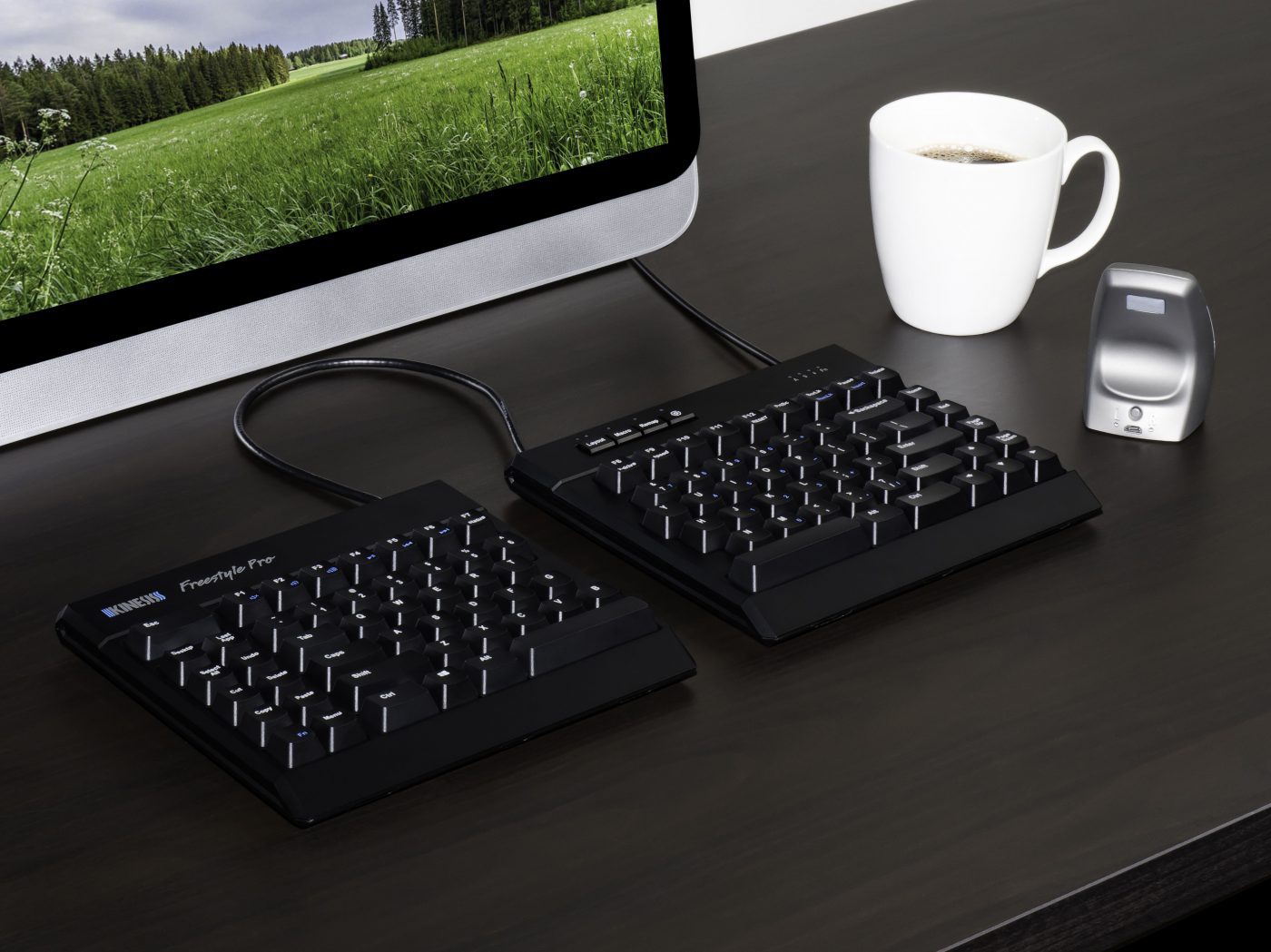 Freestyle Pro Quiet Split Mechanical Keyboard Kinesis Ergonomics
