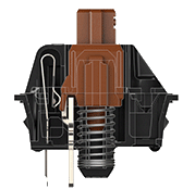 GIF_MXBrown_v004-179x174 Mechanical keyboard switch cross-section showing spring mechanism, tactile bump, and contact points for enhanced typing response.
