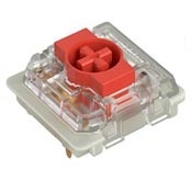 Gateron KS33 Red-175x175 Mechanical keyboard red switch with transparent casing for tactile feedback and smooth typing experience.